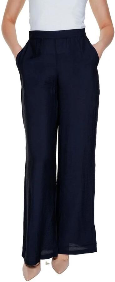 Vero Moda Zwarte Wijde Pijp Loszittende Broek Black Dames - Foto 2