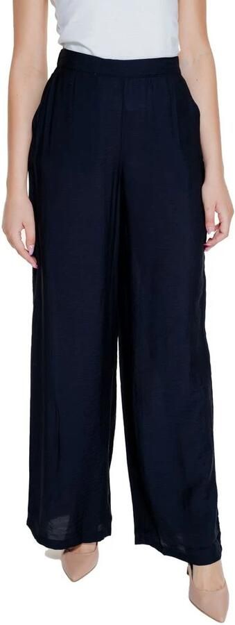 Vero Moda Zwarte Wijde Pijp Loszittende Broek Black Dames - Foto 4