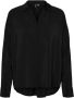 Vero Moda Vmqueeny LS Oversize Blouse WVN GA N: Zwart | Freewear Zwart Black Dames - Thumbnail 2