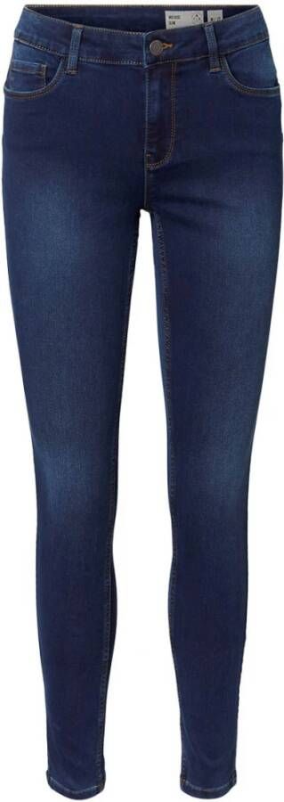 Vero Moda Vmsev Mr S Shape Up J Vi342 Noos: Dark Blue Denim Tobacco Stitch | Freewear Blauw Dames