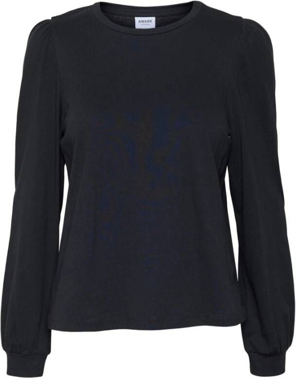Vero Moda Zwart LS O-Neck Top | Freewear Zwart Dames