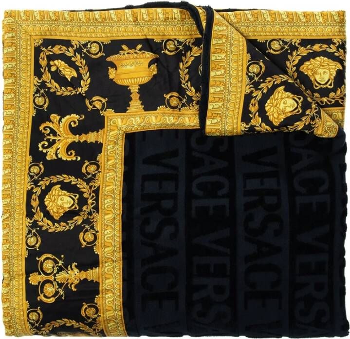 Versace Badhanddoek Zwart Dames