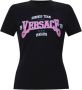 Versace Bedrukt T-shirt Zwart Dames - Thumbnail 1