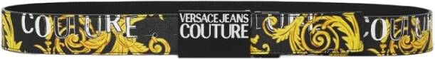 Versace Dubbelzijdige Logo Couture Riem met Draaibare Gesp Multicolor Heren