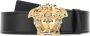 Versace Zwart Leren Medusa Riem Black Heren - Thumbnail 12