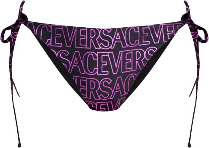 Versace Bikinibroekje met Monogram Logo Purple Dames