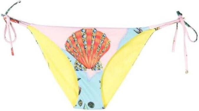 Versace Bikinibroekje met schelpenprint Multicolor Dames