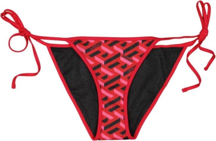 Versace Griekse Bikini Broek Red Dames