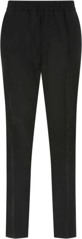 Versace Black Light Wol Pant Zwart Heren
