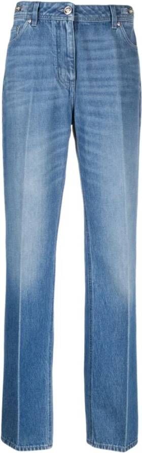 Versace Blauwe op maat gemaakte jeans met Medusa-hardware Blauw Dames