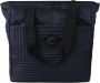 Versace Blauwe Nylon Tote Tas met Leren Details Blue - Thumbnail 1