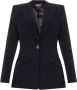 Versace Klassieke Blazer met knoopsluiting Black Dames - Thumbnail 1