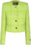Versace Groene Bouclé Blazer Green Dames - Thumbnail 3