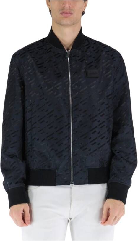Versace Bomber Jackets Blauw Heren