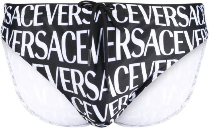 Versace Slip Beachwear Black Heren