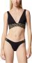 Versace Greca Gekruiste Elastische Band Bikini Top Black Dames - Thumbnail 6