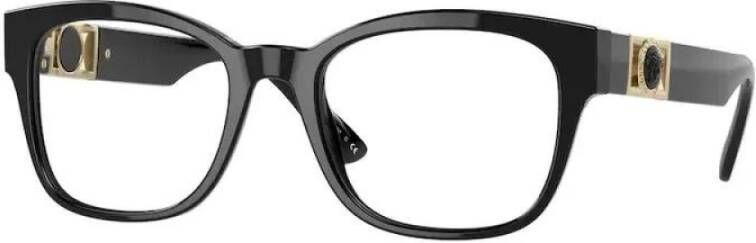 Versace Zwarte Montuur Bril Black Unisex