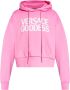 Versace Hoodie Goddess Sweatshirt Kort Logo Pink Dames - Thumbnail 1