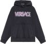 Versace Zwart Oversized Katoenen Sweatshirt Black Dames - Thumbnail 1