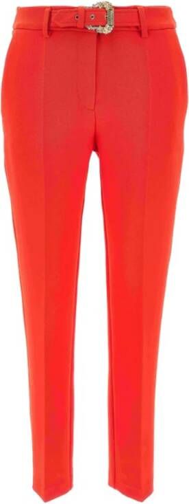 Versace Jeans Couture Stijlvolle Denim Broeken voor Mannen Red Dames