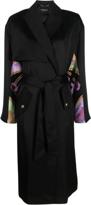 Versace Coats Zwart Dames
