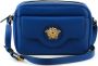 Versace Blauwe Kalfsleren Camera Schoudertas Blue Dames - Thumbnail 1