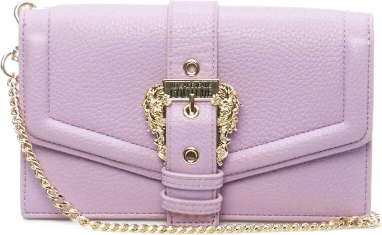 Versace Jeans Couture Stijlvolle Cross Body Tas voor Vrouwen Purple Dames