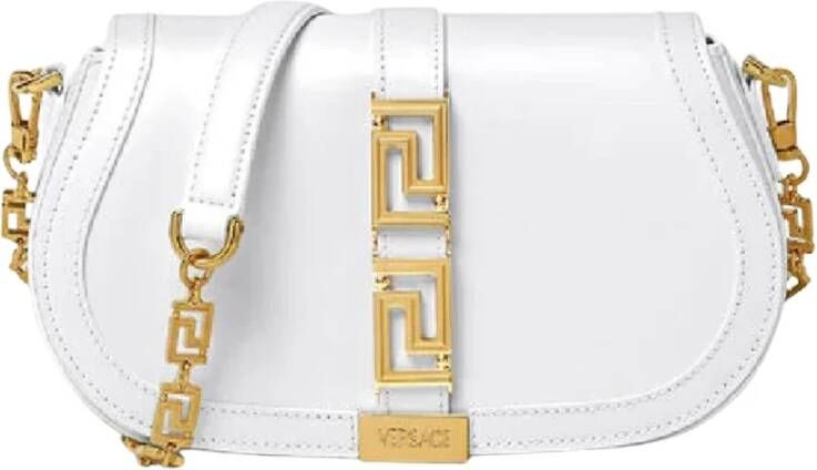 Versace Godin Schoudertas met Greca Ketting White Dames