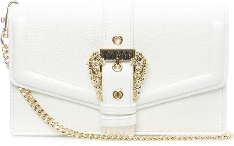 Versace Jeans Couture Stijlvolle Portemonnees Collectie White Dames