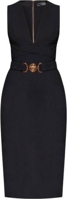 Versace Dag Midi -jurk Zwart Dames