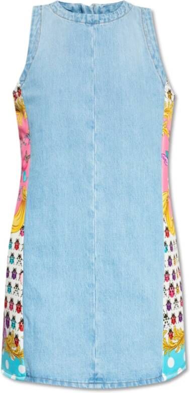 Versace Denim jurk uit de La Vacanza collectie Blauw Dames