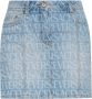 Versace Jacquard Denim Mini Rok Blauw Dames - Thumbnail 1