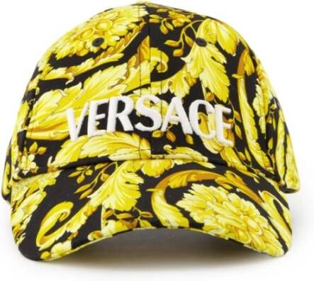 Versace Barocco 92 All Over Baseball Cap Yellow