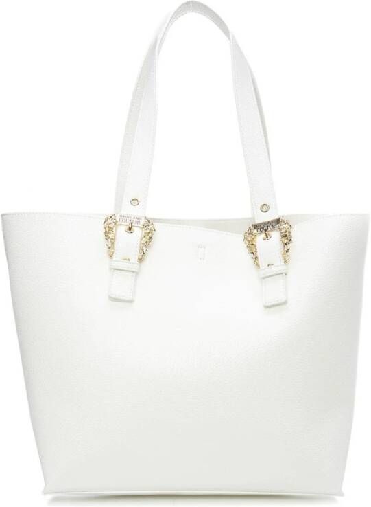 Versace Jeans Couture Witte Tote Tas voor Vrouwen White Dames
