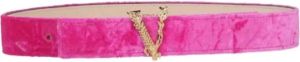 Versace Fabric belts Roze Unisex