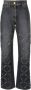 Versace Zwarte Jeans Broek Oversized Fit Alle Temperaturen 100% Katoen Black Dames - Thumbnail 5