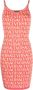 Versace Gebreide Mouwloze Jurk met Goudkleurig Medusa Detail Pink Dames - Thumbnail 1