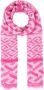 Versace Bedrukte Modale Mengeling Sjaal Pink Dames - Thumbnail 1