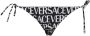 Versace Gedrukte polyester mengsel Bikini Bottom Zwart Dames - Thumbnail 1