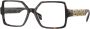 Versace Zwarte Optische Bril Klassieke Stijl Black Dames - Thumbnail 1