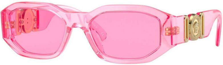Versace Transparante Roze Zonnebril voor Kinderen Pink Unisex