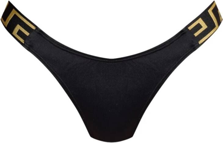 Versace Greca bikini slip Zwart Dames