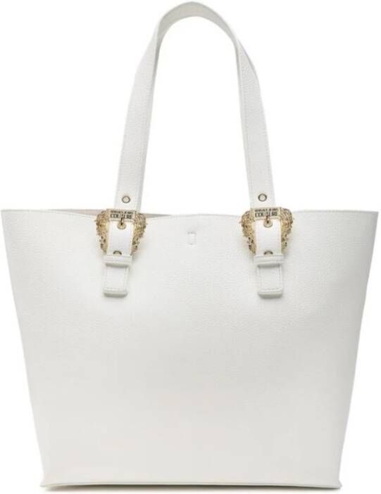 Versace Jeans Couture Witte Tote Tas voor Vrouwen White Dames