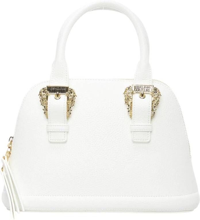 Versace Jeans Couture Stijlvolle witte synthetisch leren handtas White Dames
