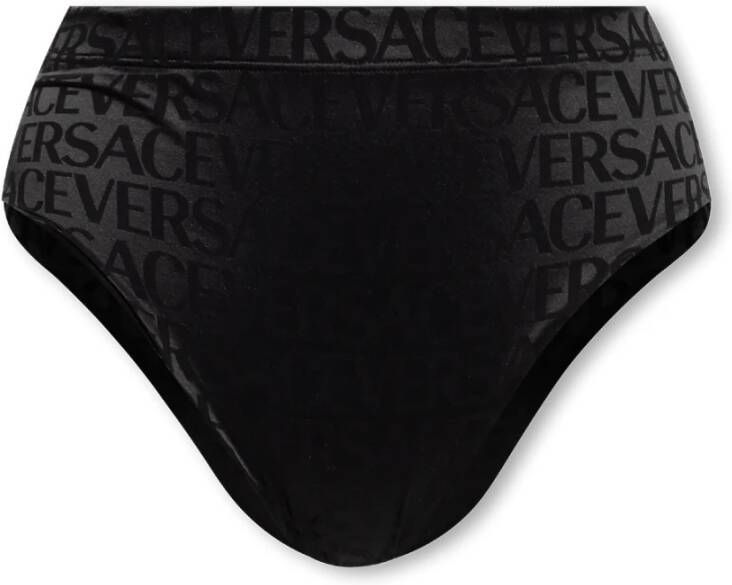 Versace Hoog getailleerde slips Zwart Dames