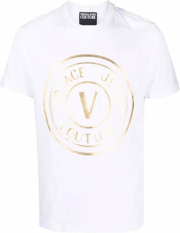 Versace Jeans Couture 72Gaht03Cj00Tg03 T-Shirt Wit Heren