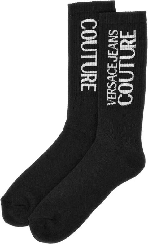 Versace Jeans Couture Stijlvolle designer sokken voor heren Black Heren