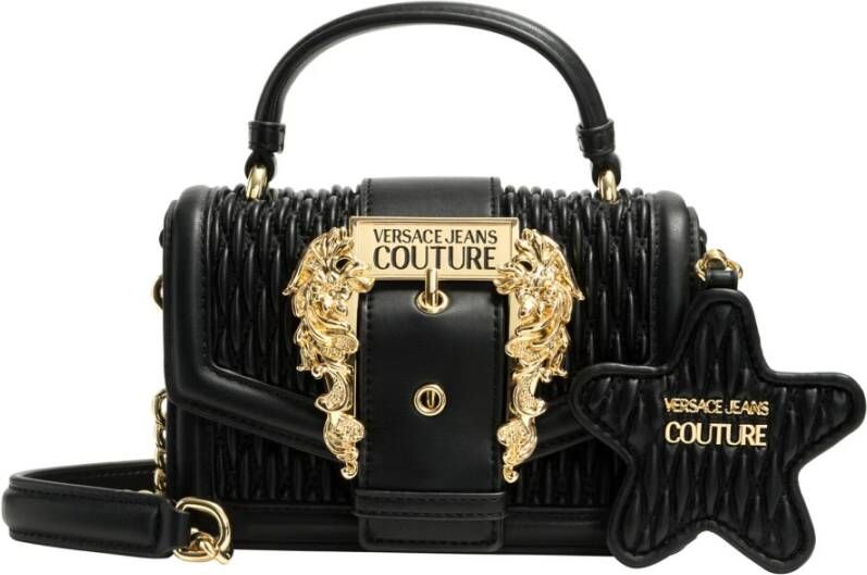 Versace Jeans Couture Afneembare Band Effen Handtas Black Dames