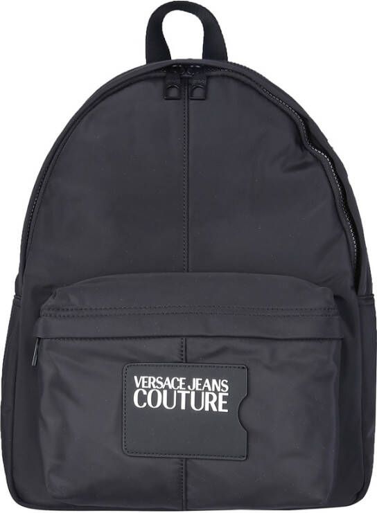 Versace Jeans Couture Iconisch Logo Schets Nylon Rugzak Black Heren