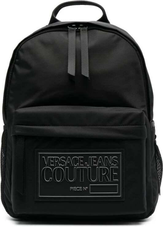 Versace Jeans Couture Zwarte Box Logo Rugzak Black Heren